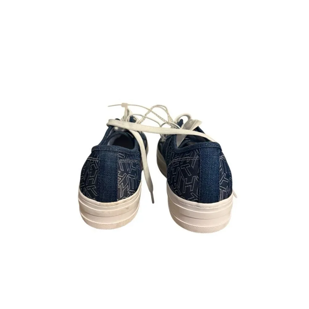 Brand New Tommy Hilfiger Bekimo Blue White Platform Sneakers Size 10